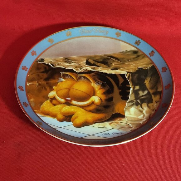 Garfield Collector Plate Dear Diary Series Today I Looked At A New Condo 1990 - Picture 10 of 13